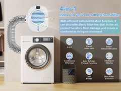 Kiss Core 4-in-1 Indoor Dryer Vent Box with Dehumidifier Intelligent Display