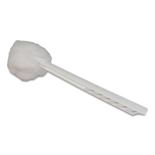 Impact 2042591 Deluxe Toilet Bowl Mop, 10″ Handle, White, 25/carton