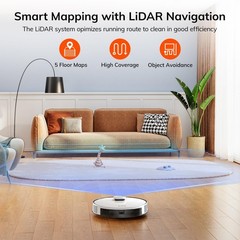 ILIFE A30s Robot Vacuum, 10000Pa Max Suction 12.99×12.99×3.74inch,