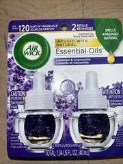 Air Wick 78473PK 0.67 oz Scented Oil Refill – Lavender and Chamomile (2/PK) New
