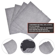 Aain 2 Rolls Oil-Only Absorbent Mat Roll absorbs oils,coolants solvents ,water