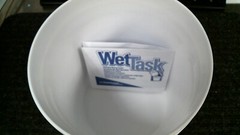 Kimtech 51677 WetTask Wiper Buckets White/Blue. 4PK. 55VP65 👀 GR8 BUY.