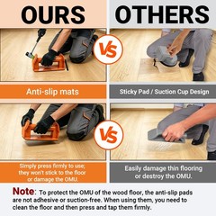 Floor Gap Fixer Tool Kit with Rubber Mallet for Laminate,Vinyl Plank, Orange