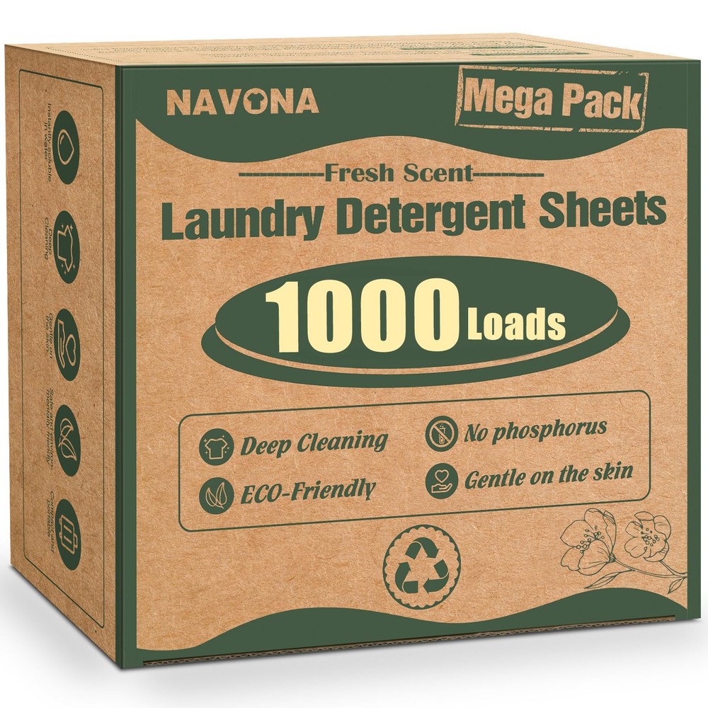 1000 Loads Mega Pack Laundry Detergent 1000-loads, 1000-loads [Fresh Scent]