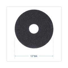 Boardwalk 4013BLA 13 in. Diameter Stripping Floor Pads – Black (5/Carton) New