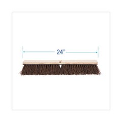 Boardwalk Floor Brush Head, 3.25″ Fiber Bristles, 24″ Brush, 2/Pack