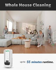 Nuyupo Cordless Vacuum Cleaner 55Mins Vacuum Cleaners For Home 15-In-1