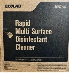 ECOLAB RAPID MULTI SURFACE DISINFECTANT CLEANER 6102257 2.5GAL