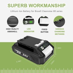 Remate 3.0Ah 24V Battery For Bissell Cleanview Xr Series Cordless Vacuum