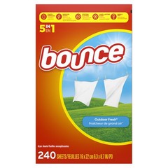 Bounce Fabric Softener Sheets, Outdoor Fresh Scent, 240 Count