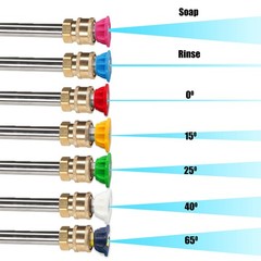 M MINGLE Pressure Washer Tips Set with Nozzle Holder, 7 Tips, 1/4…