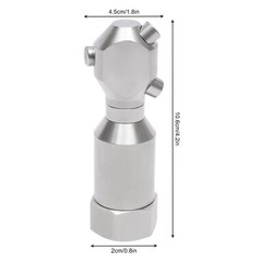 1/2″ Rotating Jetter Head Nozzle Pressure Washer Drain Sewer Hose Cleaner 3 Jet