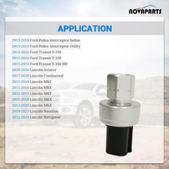 NOVAPARTS A/C Pressure Sensor Switch for Ford Models 3 Pins BT4Z19D594A