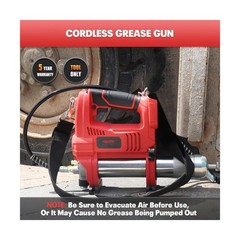 Mellif Power Grease Gun, 10,000 PSI, Brushless Motor, 5 Variable Speed, 14 OZ…
