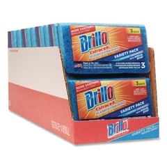 Brillo 21035 Estracell 4.5″ x 2.75″ Scrub Sponge – Blue/Purple/White (8/CT) New