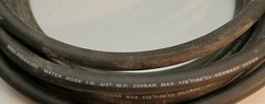 High-Pressure Water Hose 25′ ID 4/1″ WP 200bar Max 176 deg F Germany