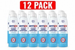 Germ-Eze Aerosol Hand Sanitizer Spray-12 Pack Bulk Case (6.5 Oz.)