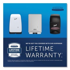 Scott 32499 1200 mL 7.3″ x 4″ x 11.7″ Electronic Skin Care Dispenser – White New