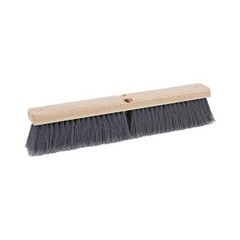 Boardwalk Floor Brush Head, 3″ Gray Flagged Polypropylene Bristles, 18″ Brush