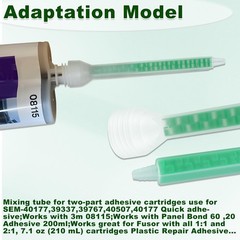 20 Pieces Mixing Nozzle Static Mix Adhesive Tips Square