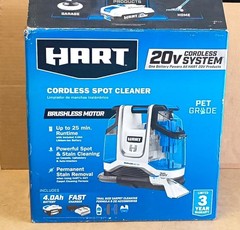 NEW HART HPSP25B 20V Cordless Spot Cleaner Housing w/ Motor, Pump, & Hose ONLY