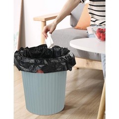 8 Gallon Drawstring Trash Bags, Black Kitchen Garbage Bag with Drawstring, 20…