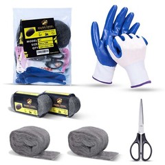 Steel wool 2 pack 3x10FT mice control with gloves and scissors SIMBASTEEL