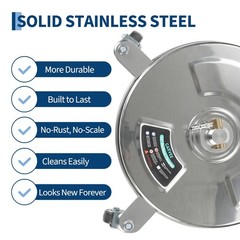 16.5″ Pressure Washer Surface Cleaner with 4 Wheels Stainless Steel 4000 PSI