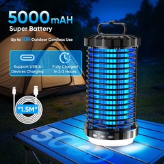 Createfun Bug Zapper Outdoor 2026 Upgraded 3 In 1 Rechargeable Bug Zapper