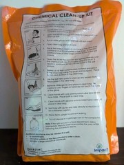 Chemical Clean-Up Kit Spill Hero Single-Use 55 Oz Capacity Includes Gloves Dustp