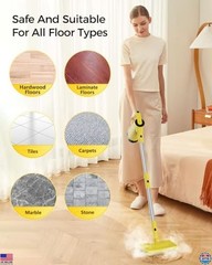 Steam Mops for Floor Cleaning, with 7-in-1 Attachments, 13OZ Water Tank, 23ft