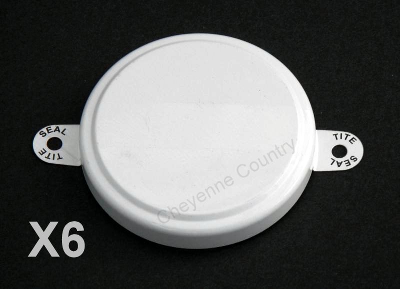 2″ TITE SEAL White metal capseal Package of 6