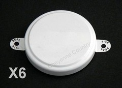 2″ TITE SEAL White metal capseal Package of 6
