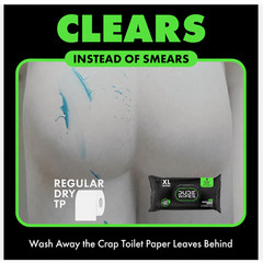 DUDE Wipes Herbal Relief Flushable Wipes 3 Pack 144 XL Wipes New