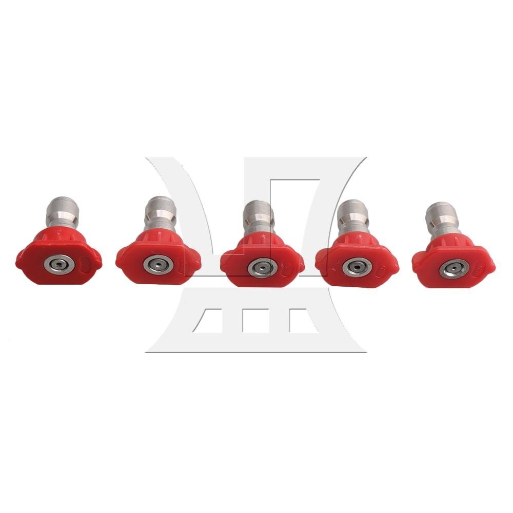 5x Power Pressure Washer Spray TIP Nozzle 0degree Set 1.0/1.2/1.4/1.6/2.0mm