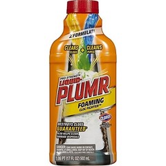 Liquid-Plumr Foaming Clog Fighter, Professional Strength, 17 Ounce