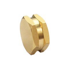 Hooshing Garden Hose End Caps Brass Cap with Washers 3/4 inches, Gold