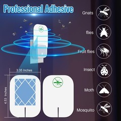 Qualirey 30 Pack Flying Insect Trap Refill Compatible with VEYOFLY Fly Blue