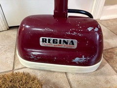 Vintage Regina Twin Brush Scrubber Model S w/ 4 Brushes (1950’s) Clean Working