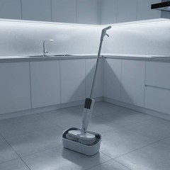 Rotating Mop Easy to Use Wireless Electric Mop Charging Port Battery-Powered