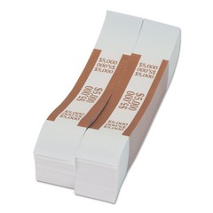 Pap-R Products 405000 $5,000 in $50 Bills Currency Straps – Brown (1000/PK) New