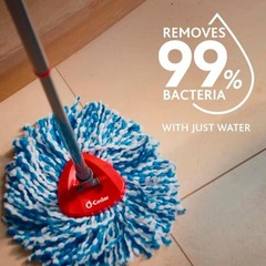 O-Cedar RinseClean Microfiber Spin Mop & Bucket Floor Cleaning System with 4