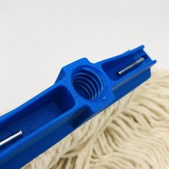 Cotton Mop Head Replacement Screw-On Fits 3/4-5 Acme Looped End 24oz Pack of 3