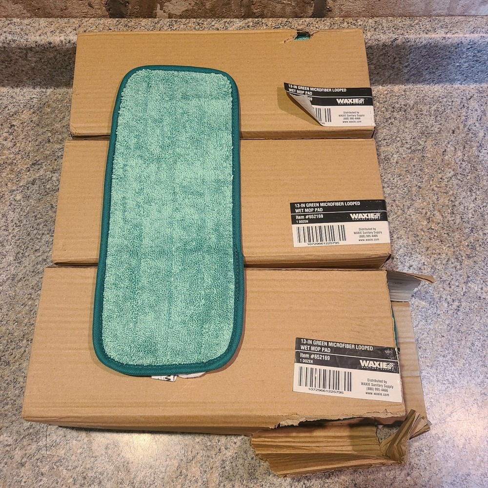 35 13-in Screen Microfiber Loop Wet Mop Pad Waxie Sanitary Supply 3 Boxes (Z1)