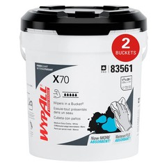 KC 83561 WypAll PowerClean X70 Medium Duty Wipers in a Bucket 220/2 Buckets