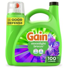 Gain Liquid Laundry Detergent with Odor Defense, 132 Fl Oz (Pack of 1)