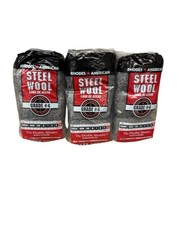 Homax Rhodes American Grade 4 Extra Coarse Heavy-Duty Steel Wool Pad 3 packs 12