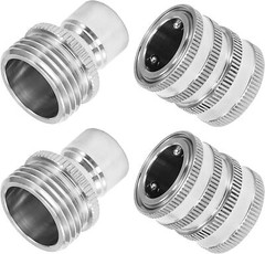 M MINGLE Garden Hose Quick Connect Fittings, 3/4 Inch GHT Stainless Steel,…