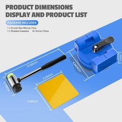 2PCS Floor Gap Fixer Tool, 2026 New Dual-Side 2pcs Kit, Blue