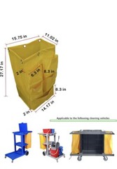 Replacement Janitorial Cart Bag,Waterproof High Capacity Thickened Housekeeping